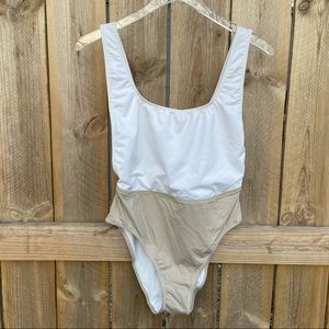 Kore Swim swimsuit revolve one piece stone new L